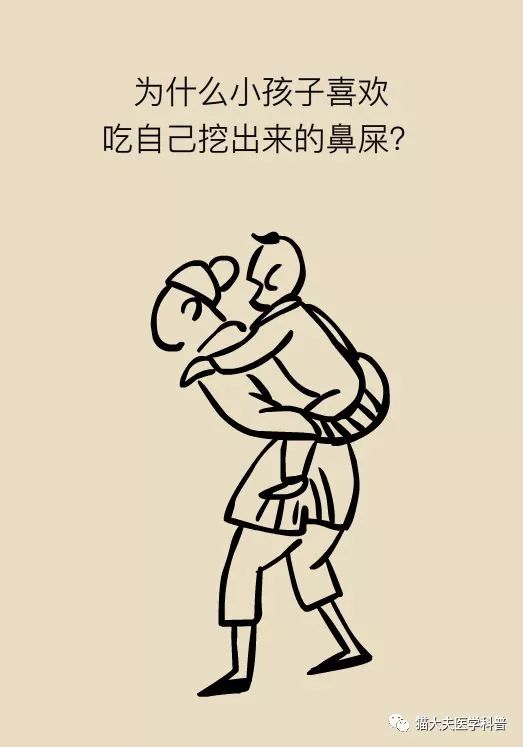 挖鼻屎简笔画图片