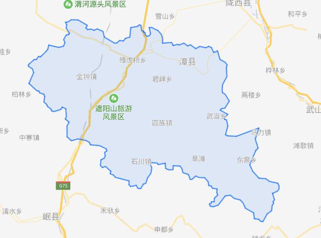 漳县地图所有乡镇图片