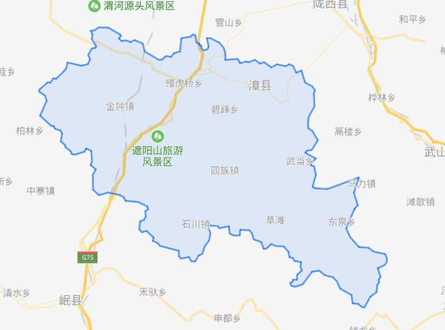 漳县地图全图高清版图片