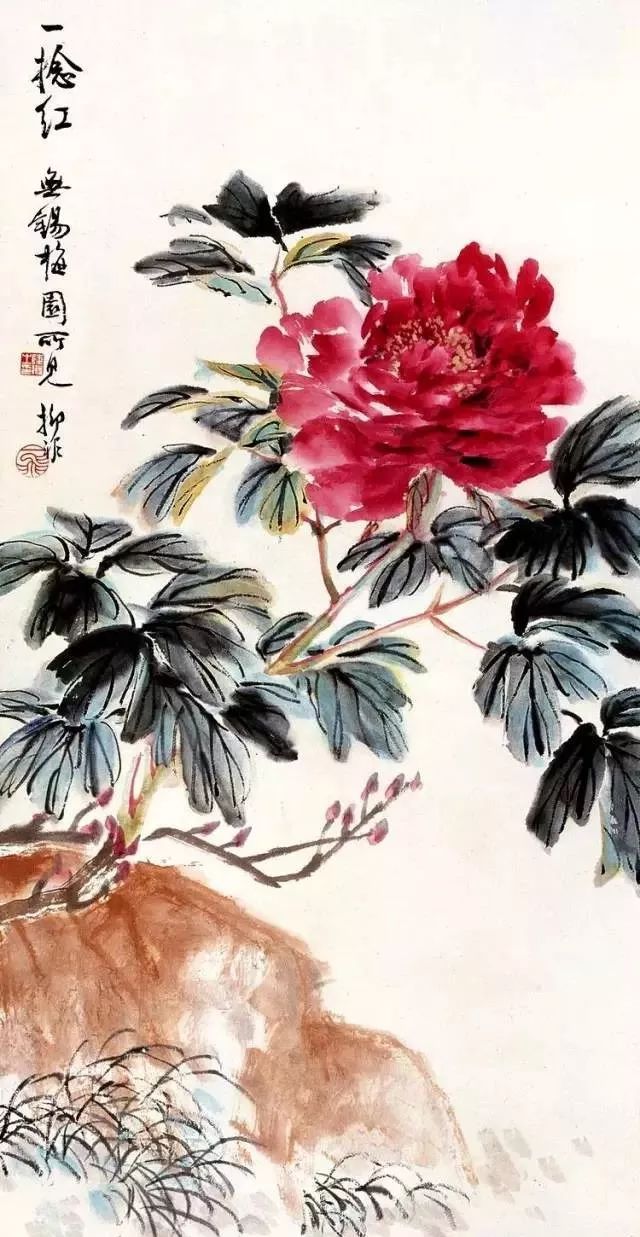 陆抑非 花好月圆5,陆抑非画牡丹江寒汀 岁朝清供江寒汀(1903-1963,江