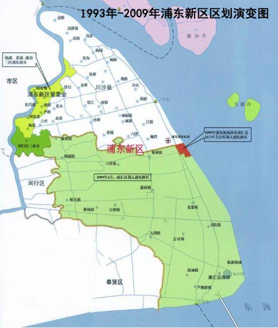 上海川沙地图全图面积图片