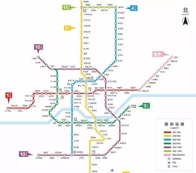 沈阳地铁4号线规划图图片