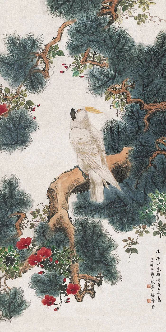 一代花鳥大家顏伯龍作品欣賞100幅