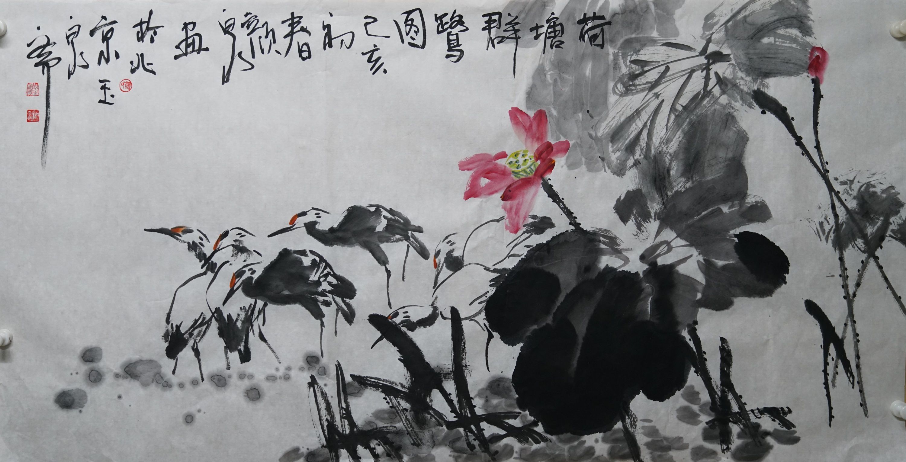 中国画名家颜泉大写意花鸟画欣赏