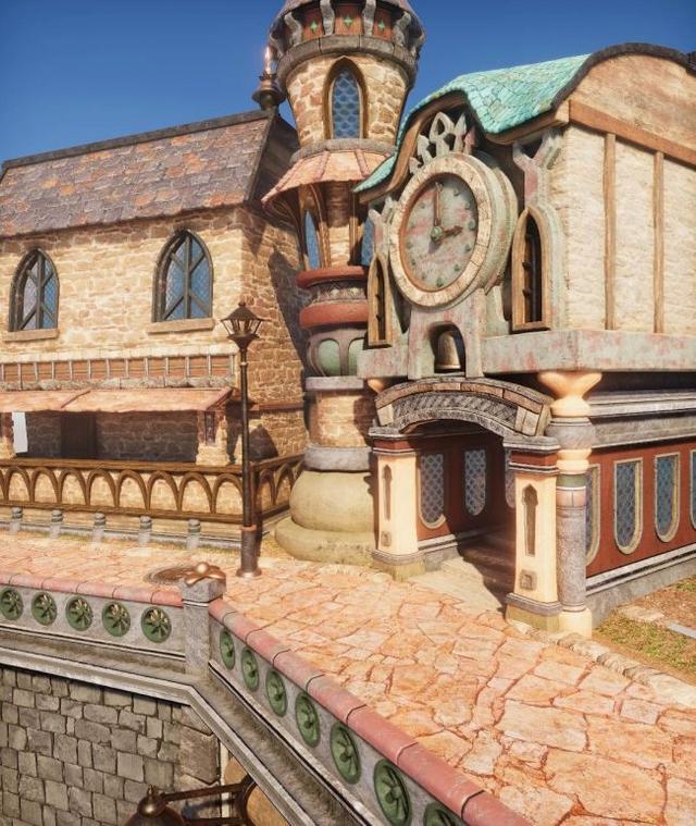 国外玩家用unity还原最终幻想9城堡画风唯美