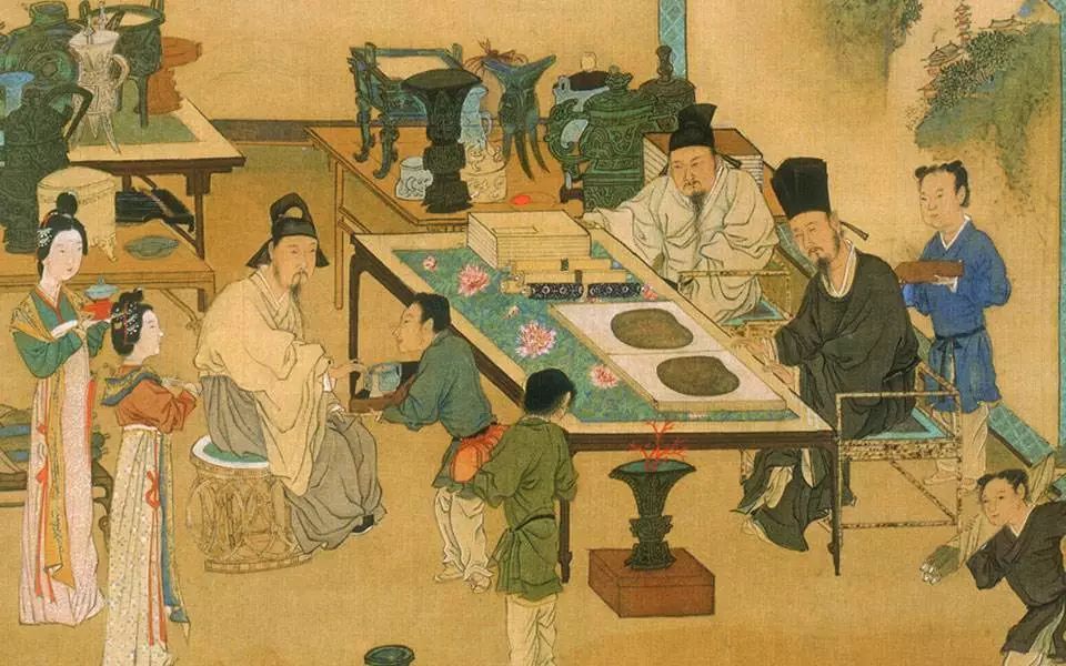 八雅轩丨艺术经典汉宫春晓图里画了些什么团扇轻挥佳人斗草忙