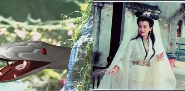 各版白素贞现原形 :赵雅芝真实,黄圣依雷人,她却秒变小蝌蚪!