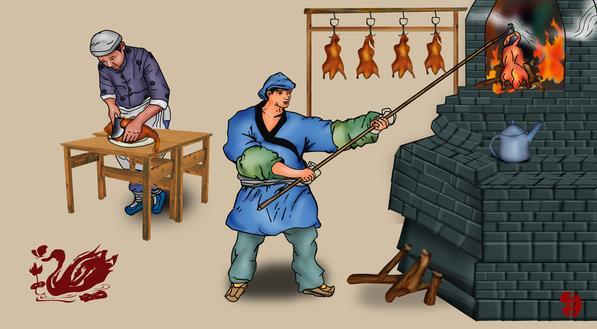 北京烤鸭北京特色美食饺子源于古代的角子.