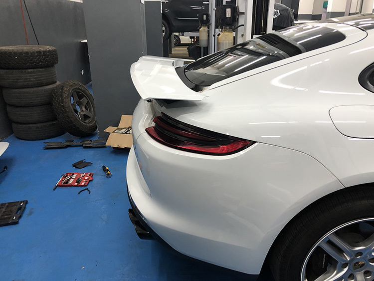 17款19款18款保时捷帕纳梅拉971加装后排电动尾翼电动大折叠尾翼