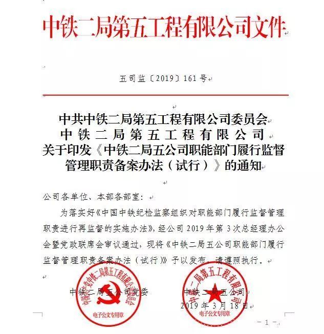4月8日,五公司党委书记赵毅,总经理杨忠波等领导班子,各职能部门负责
