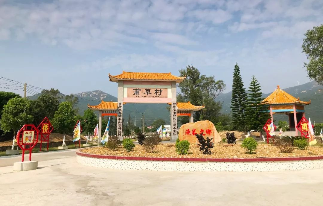 ▼川岛镇甫草村宽敞的水泥村道干净整洁