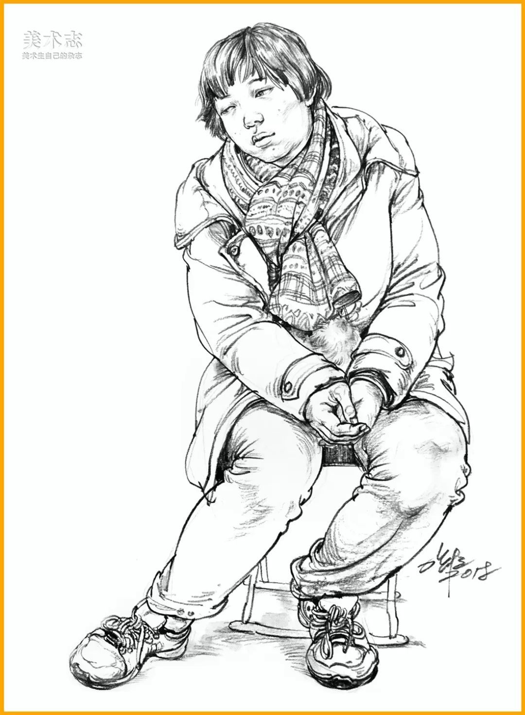 人物总是画出去因为你还不够重视速写构图