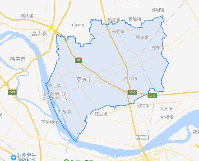 靖江市行政区划图片