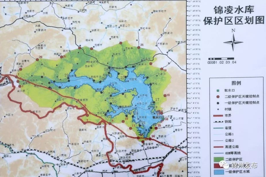 锦州锦凌水库位置地图图片