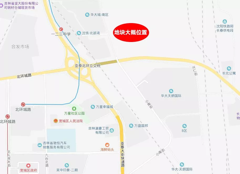 寬城區棚改地塊一(目前朝陽區地塊現狀)萬科繁榮裡住宅產品已經售罄