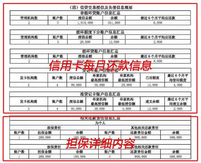 网上个人征信报告图解图片