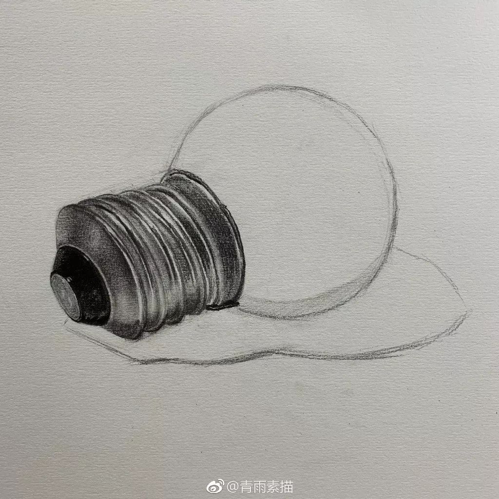 素描步骤画一只灯泡