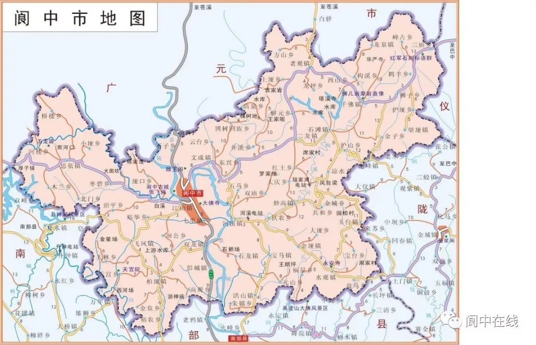 阆中市柏垭镇地图图片