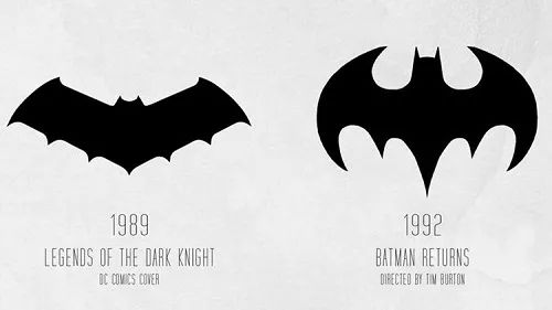 历代蝙蝠侠logo设计