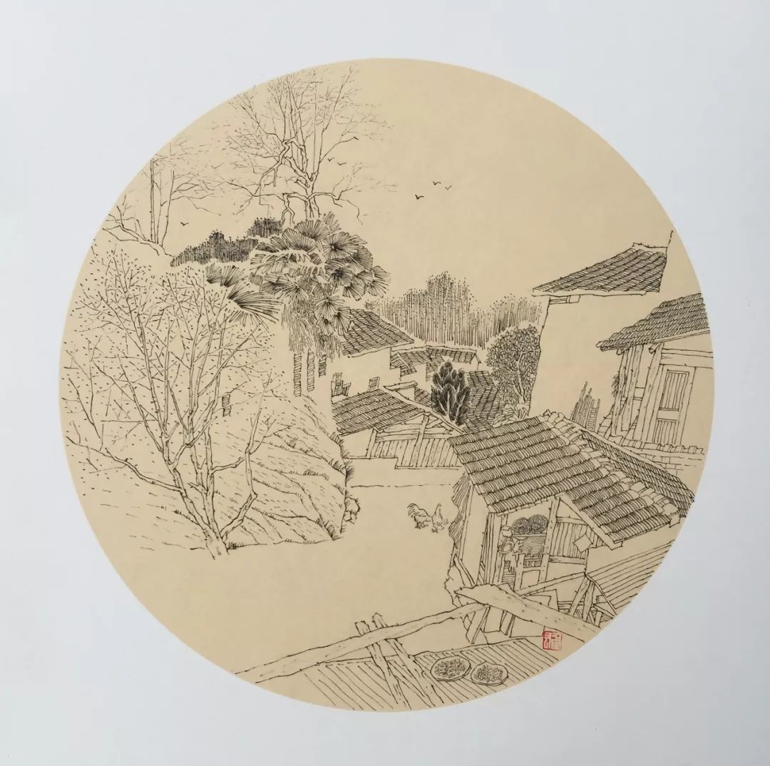 《窗外有芭蕉》 爱上沈阳■全国钢笔画邀请展优秀奖陈焕雄老师优秀