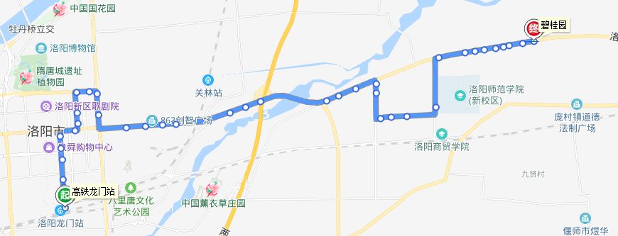 洛陽最全城際公交班次線路701 新安-洛陽票價3元發車時間:5:00-18:00