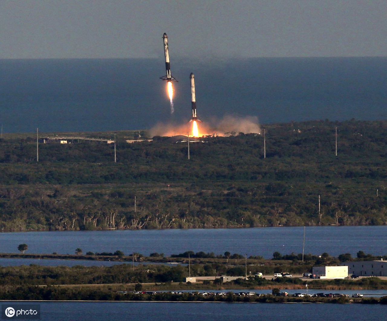 spacex獵鷹9號重型火箭首次商業發射