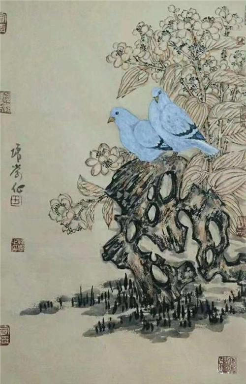 品读当代著名画家田培学的写意花鸟画