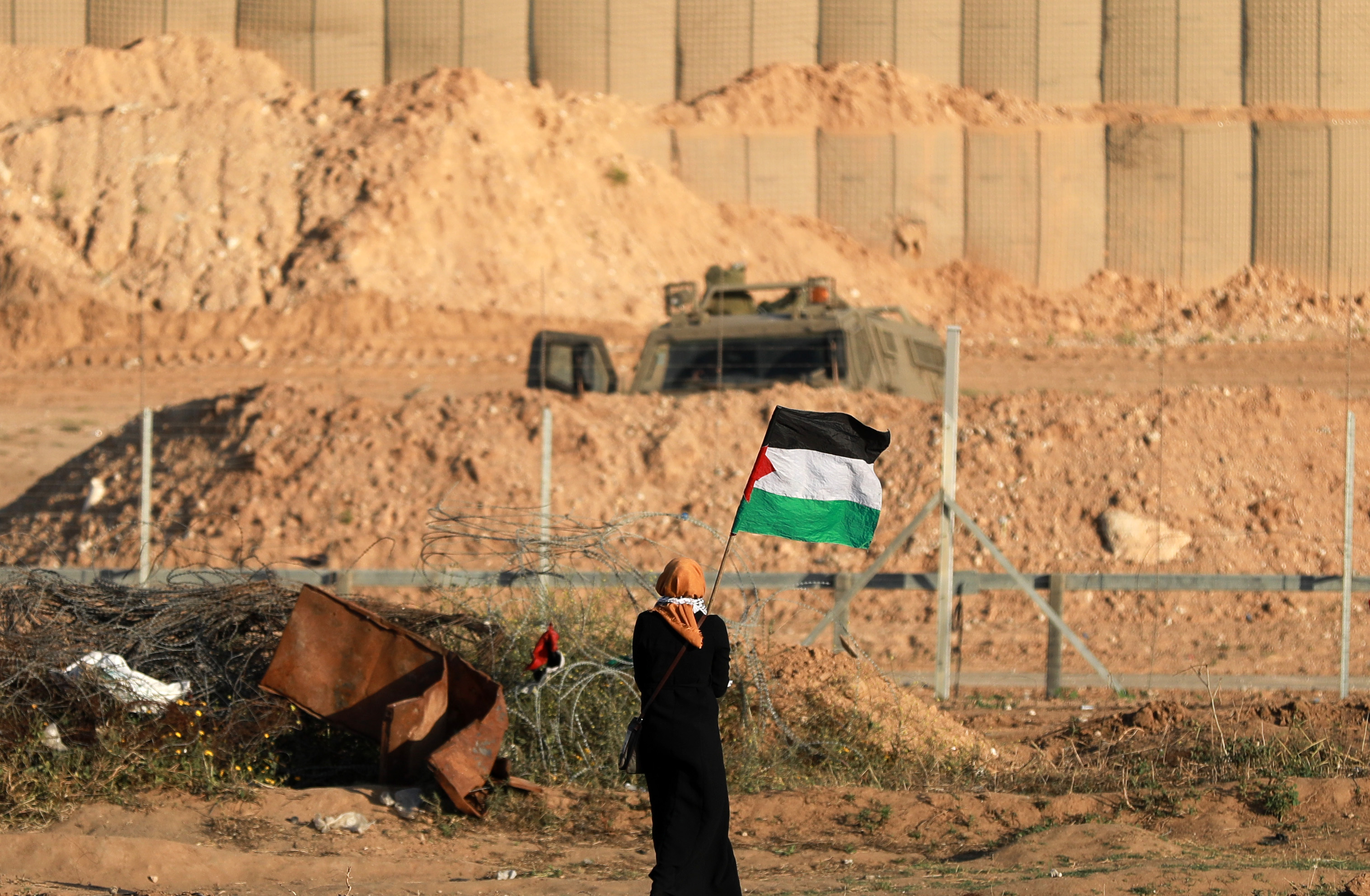 加沙地带冲突致一名巴勒斯坦少年死亡