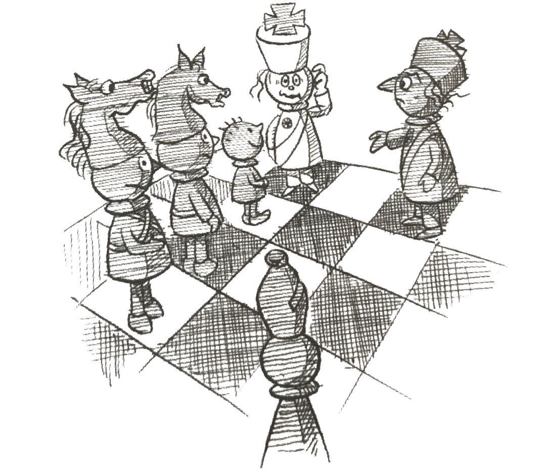 下国际象棋简笔画图片