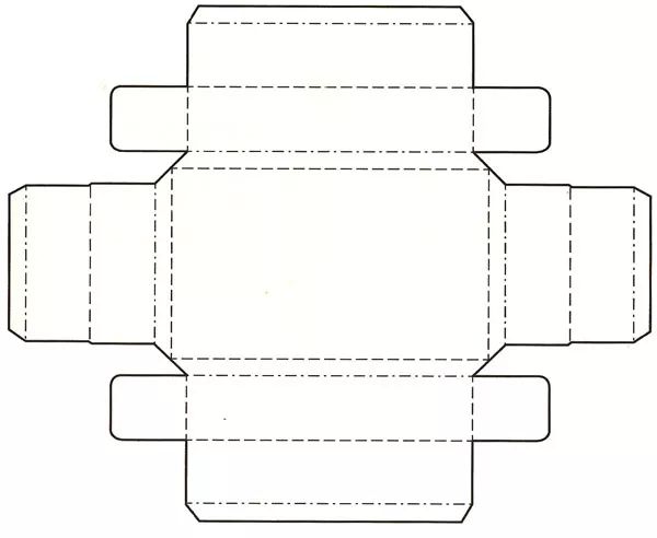 展开图03预粘组装预粘组装结构展开图2盘式包装盒的主要结构1)罩盖式