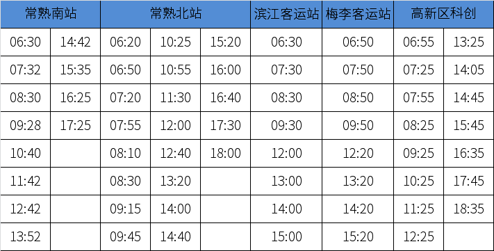 最新常熟人換乘高鐵飛機出行時刻表出爐快收藏