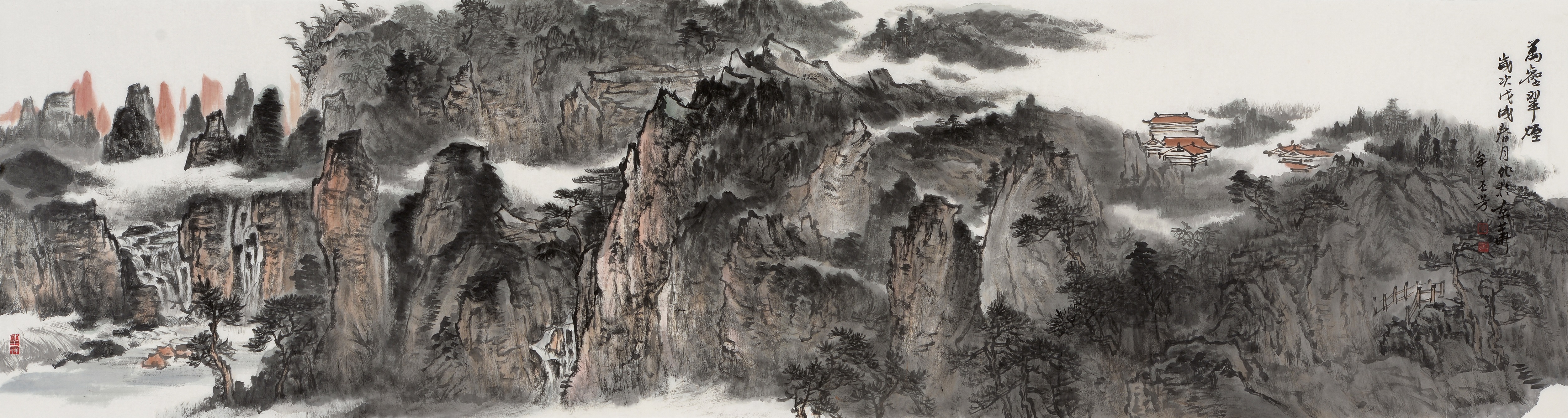 中国画名家——画家牟丕芳 山水画作品欣赏