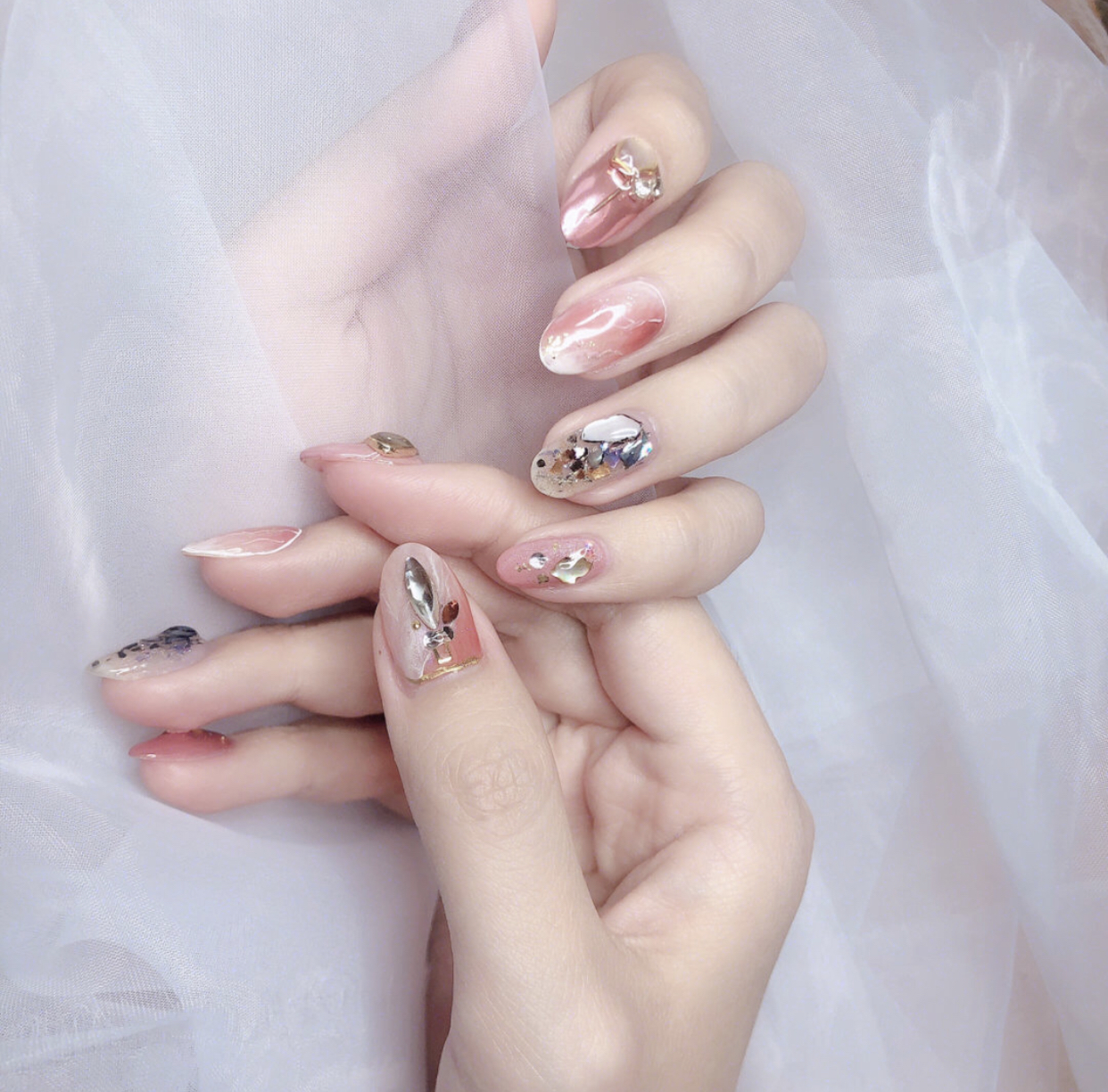 小仙女们超爱的仙女风美甲,拥有神仙颜的指尖也太美了吧!
