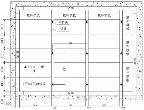 铝模拼装图纸符号图片