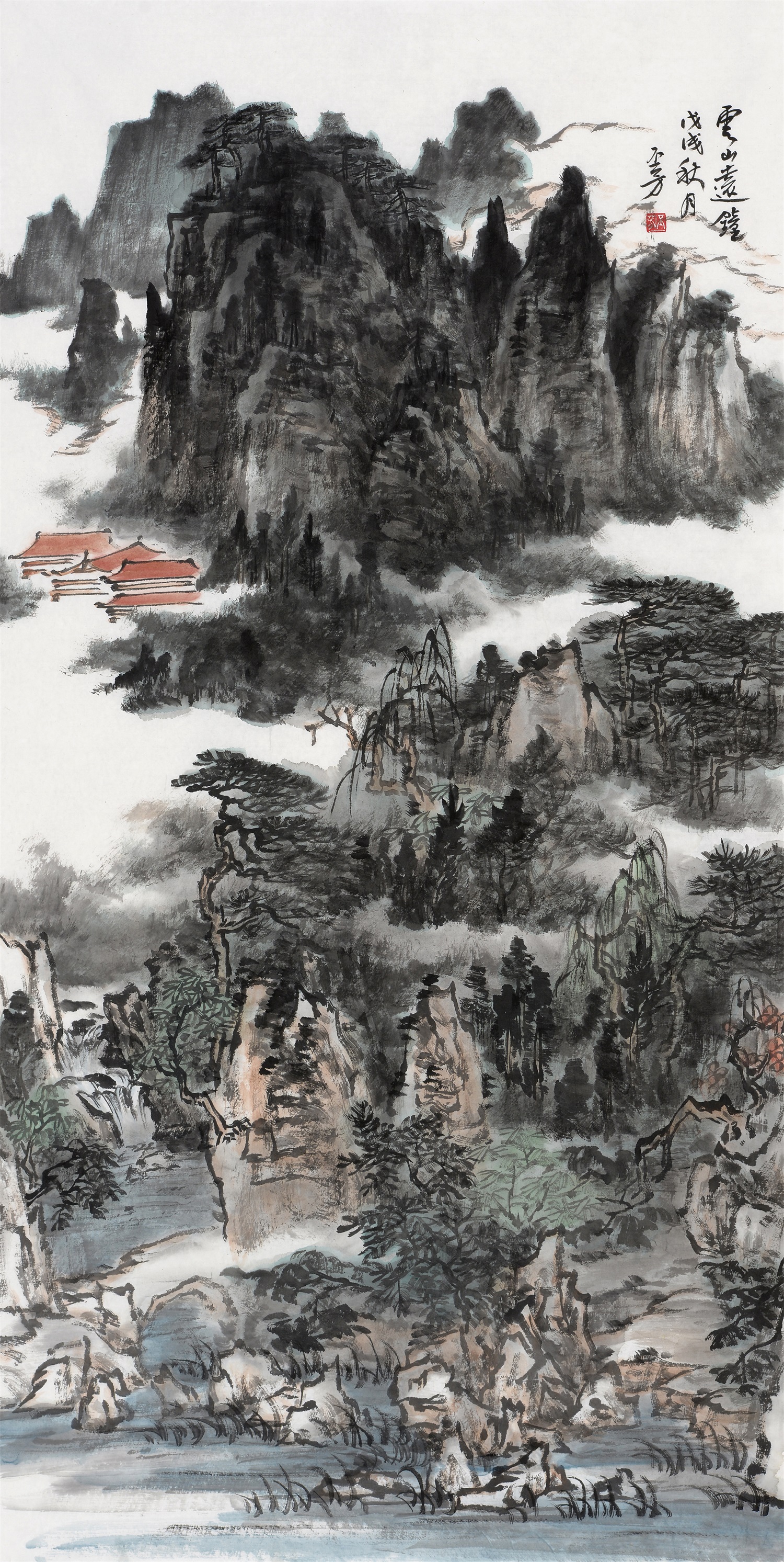 中国画名家—画家牟丕芳 山水画作品欣赏