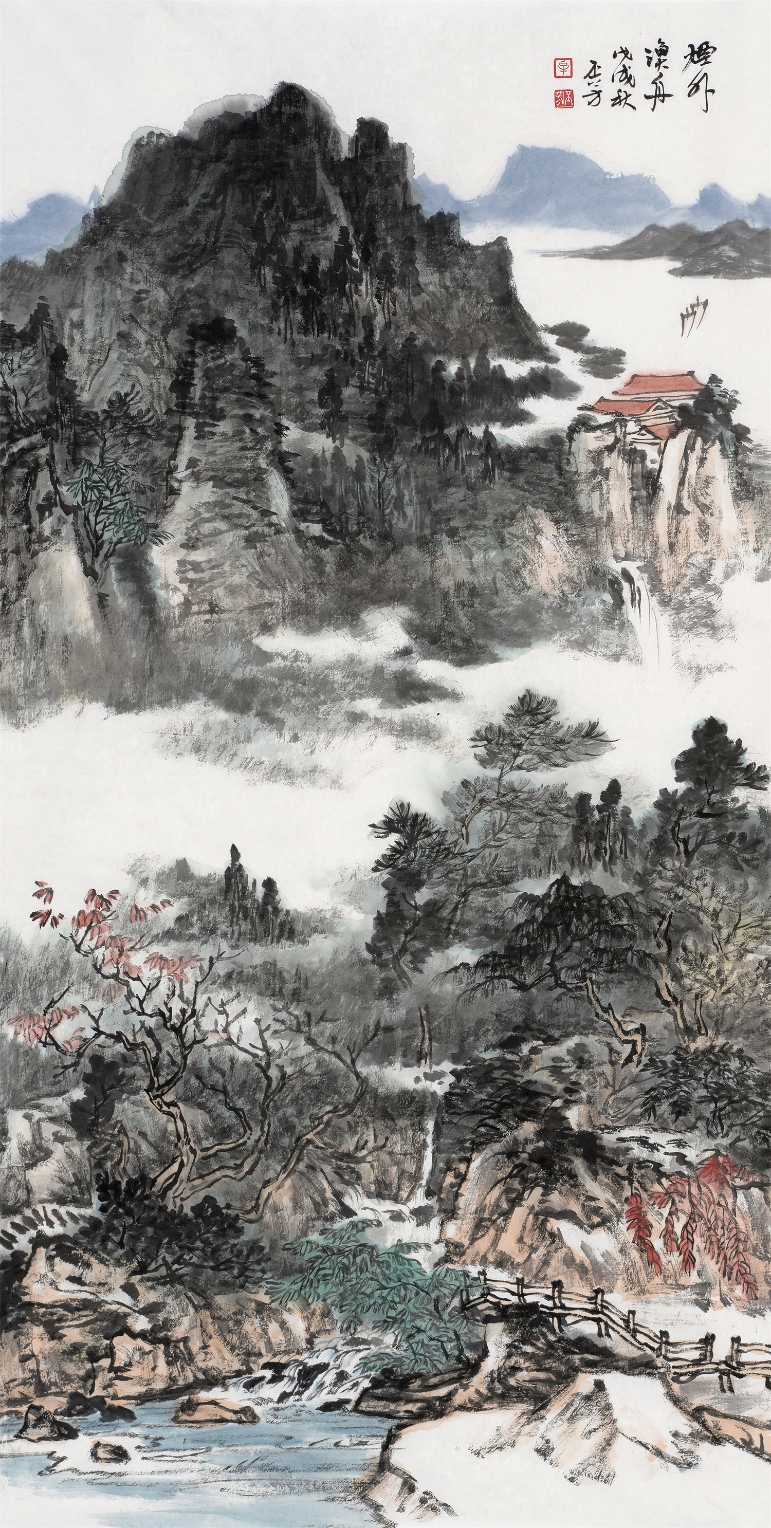 中国画名家——画家牟丕芳 山水画作品欣赏