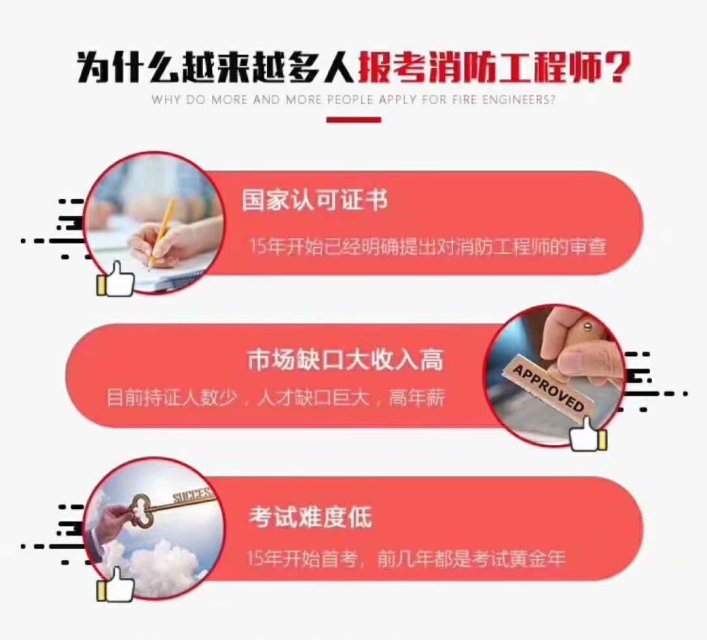 爭先恐後的考消防工程師是為了什麼?看他含金量就知道了!