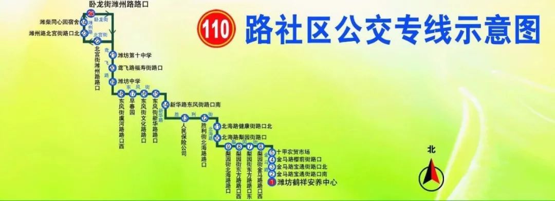 潍坊4路车公交路线图图片