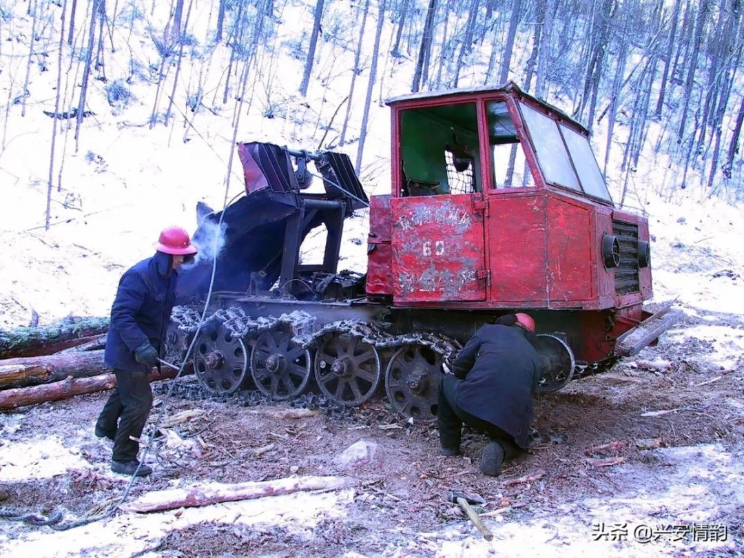 林区集材80拖拉机图片