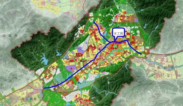 义乌轻轨2号线规划图图片