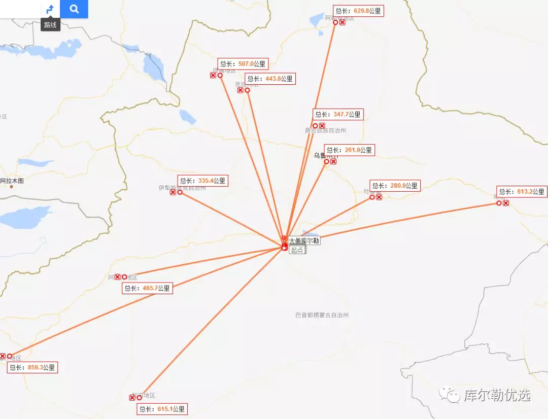 新疆库尔勒地理位置图片