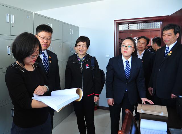 河南省司法厅副厅长石英,新乡市政府副市长杨俊杰参加调研活动