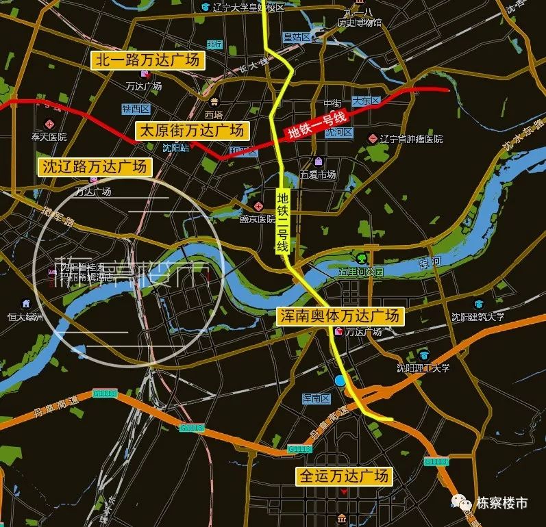 渾南區和鐵西區,如果新市府板塊的這家順利開業,將是瀋陽第五家萬達