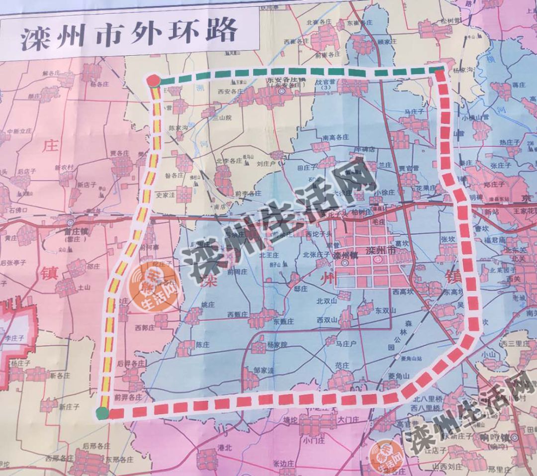 滦州外环路线路图图片