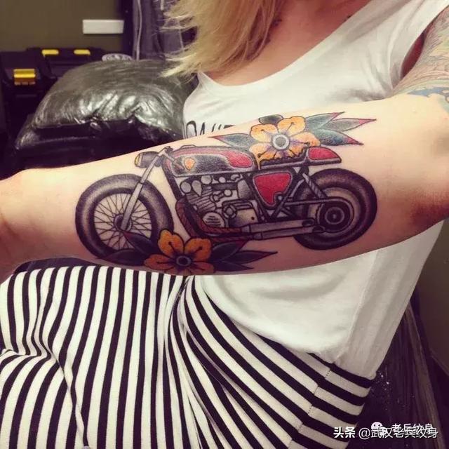 纹身素材——摩托车