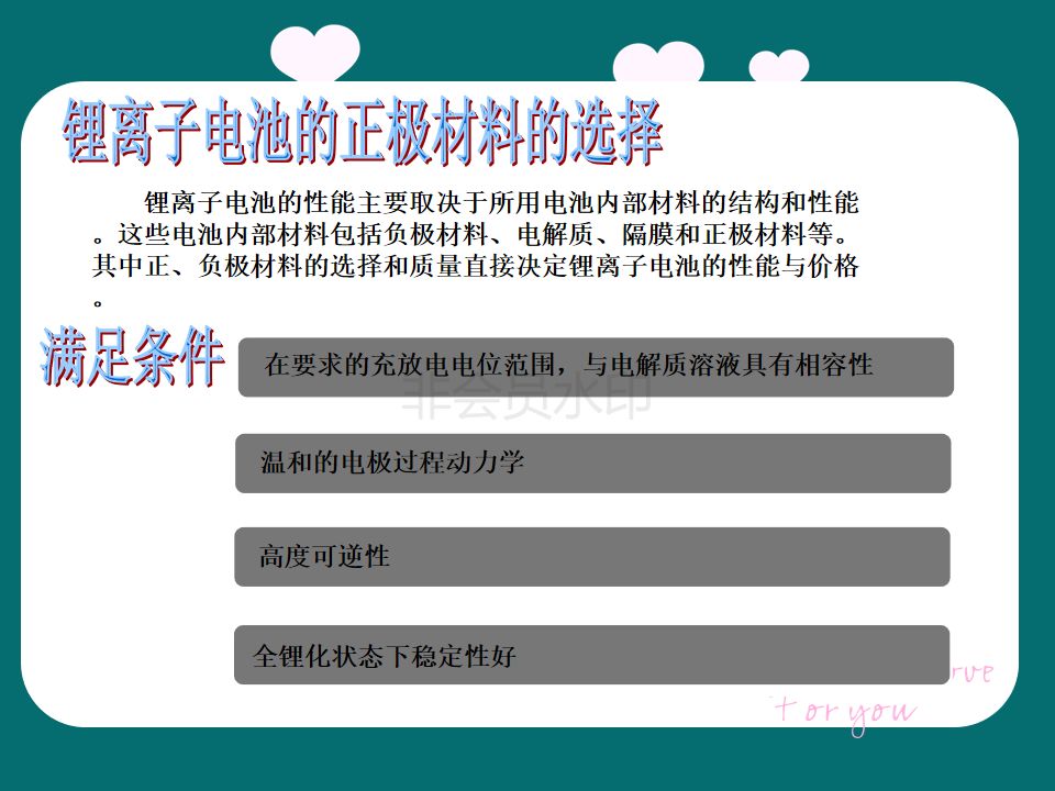 ppt鋰離子電池三元正極材料全面分解