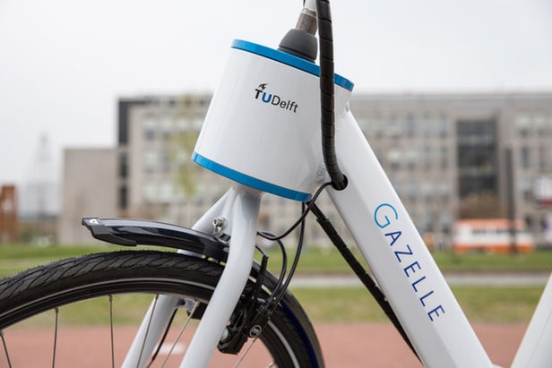 gazelle合作开发,采用惯性测量单元(加速度计/陀螺仪组合),当自行车