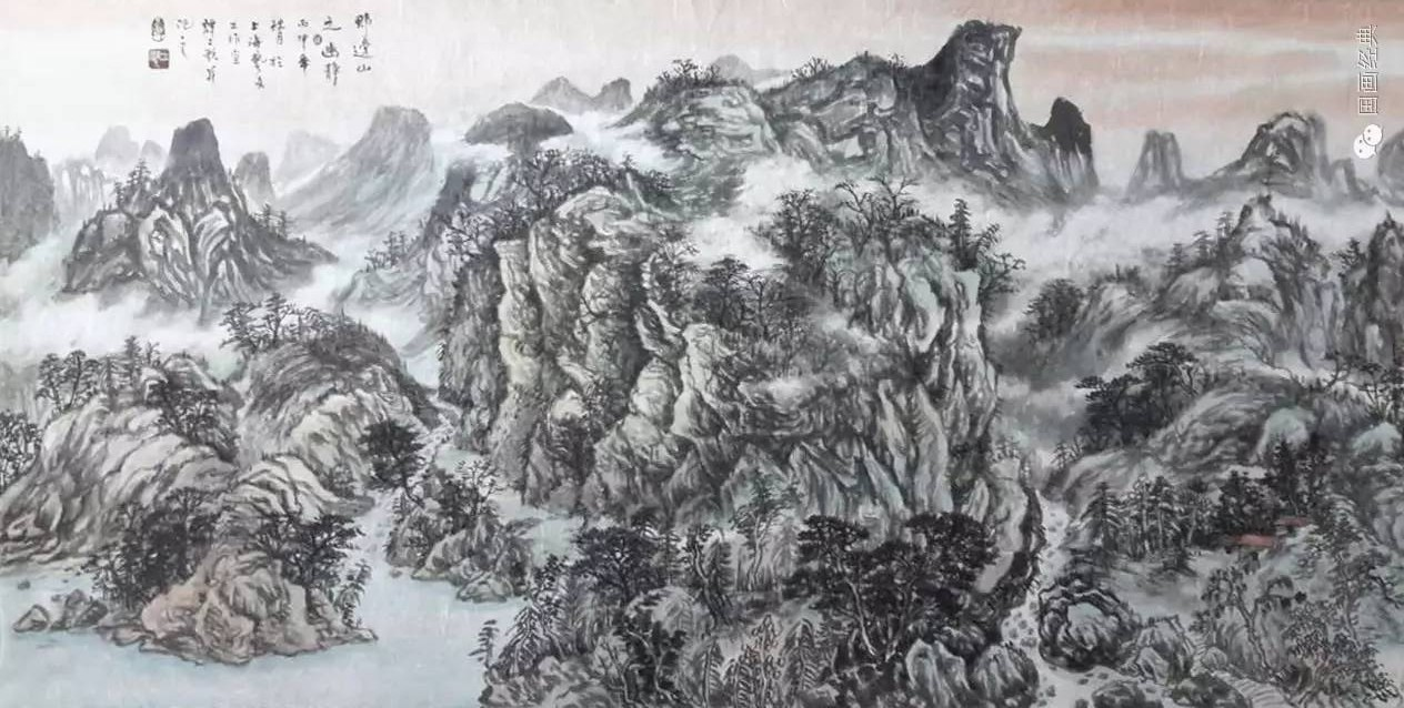 谭海飞山水画作品图片