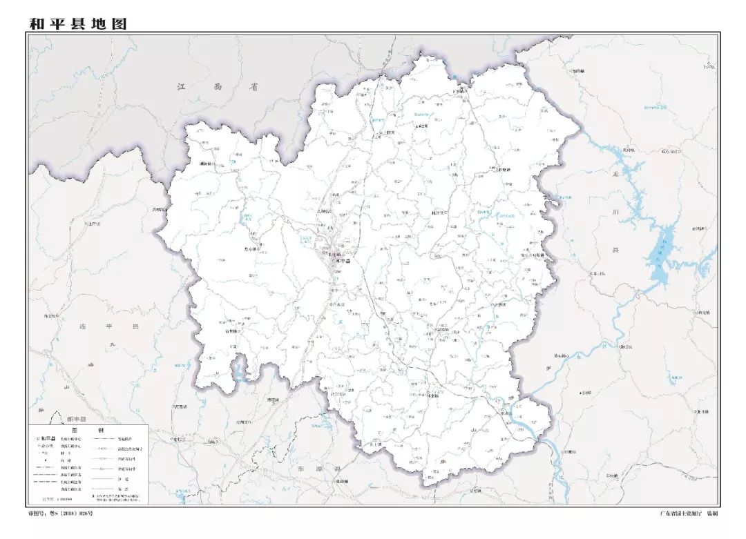 行政區域實現了除廣東全省地圖外廣東省發佈了多幅新版廣東省標準地圖