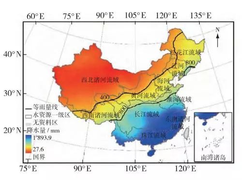 降水量分界线图片